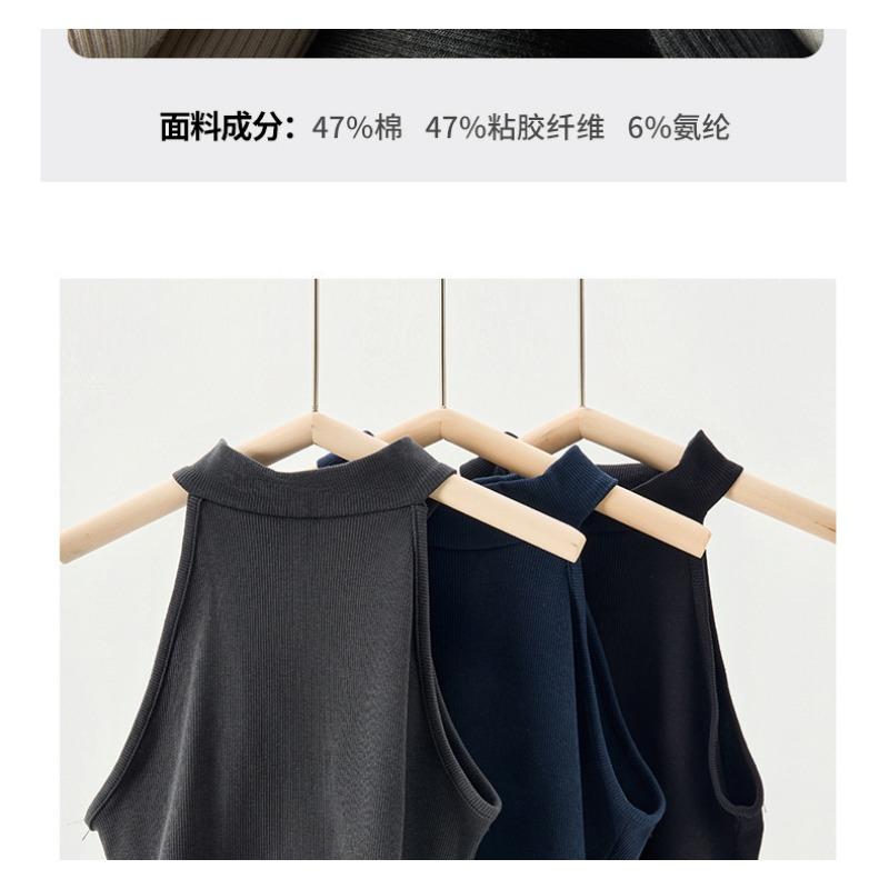 Round Neck Sleeveless Sexy Spring and Summer Camisole Tops for Women