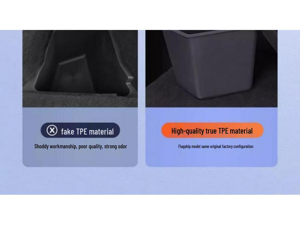 Tesla Model Y/3 Trunk Side Pocket Storage Box - Interior Modification Accessory