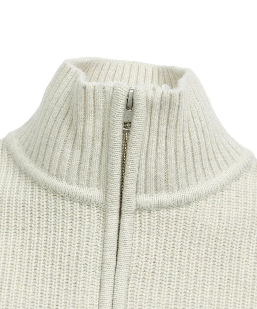 Mark Gonzales Angel Half-Zip Knit - Ivory