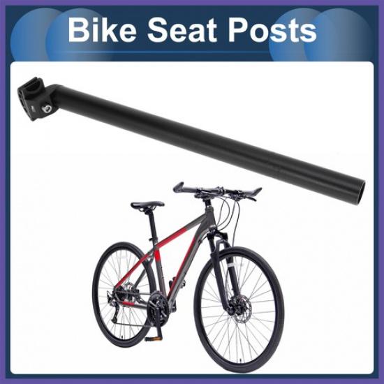 Bike Seat Post 30.4x450mm Adjustable Angle with Fixing Clip Aluminum Alloy