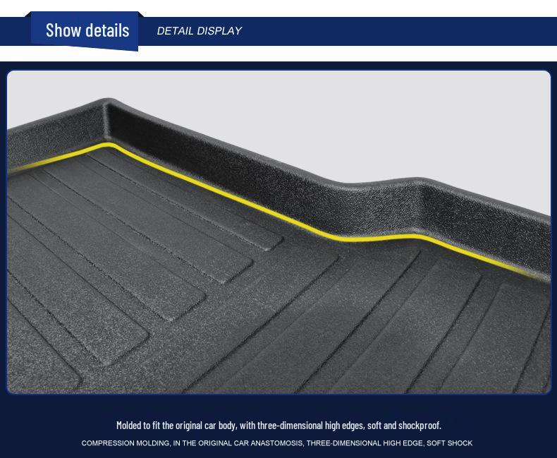 Durable Waterproof TPE Trunk Mat for 2020-2025 Toyota Corolla RAV4 - Eco-Friendly Car Accessory