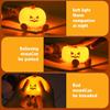 Pumpkin Night Light Cute LED Lamp Silicone Dimmable Nursery Nightlight for Kids Silicone Rechargeable Bedside Touch Lamp Halloween Decor