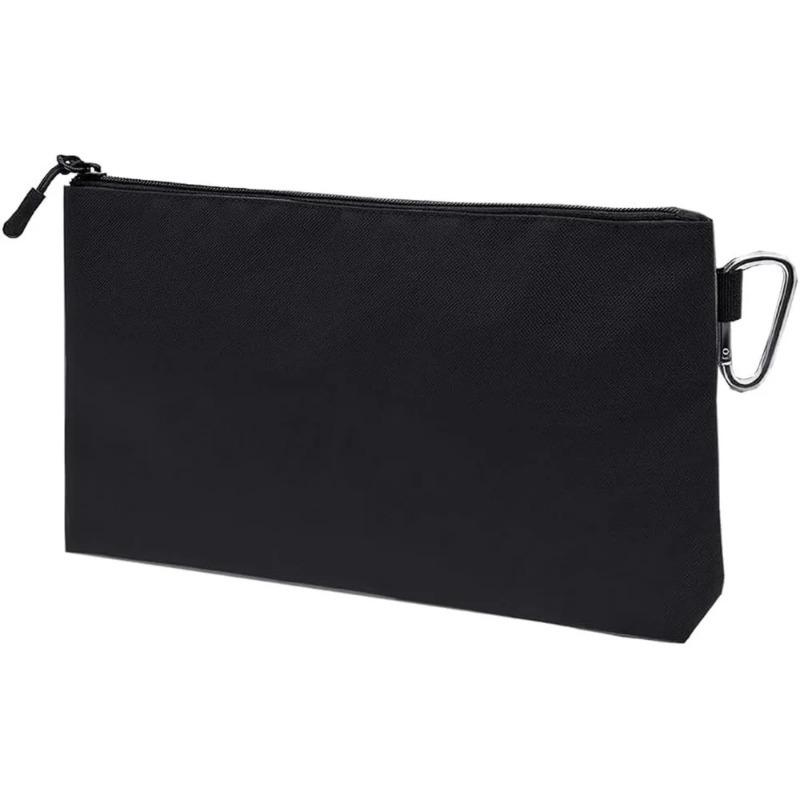 Waterproof Tool Bag Zipper Bag Multifunctional Bag Wearable Tool Finishing Bag Camping Woodworking Electrician Gardening (black,32x18cm) чёрный