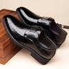 Scarpe da Uomo d'Affari Scarpe Brogues da Uomo in Pelle Verniciata Scarpe da Uomo Eleganti Mocassini a Punta Scarpe Mocassini da Uomo Taglie Forti per Uomo