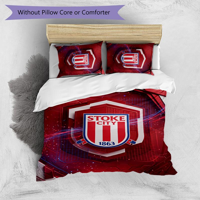 Southampton Football Printed 3 Pieces Bedding Set, Comfortable Skin Friendly Bedroom Duvet Cover Set
