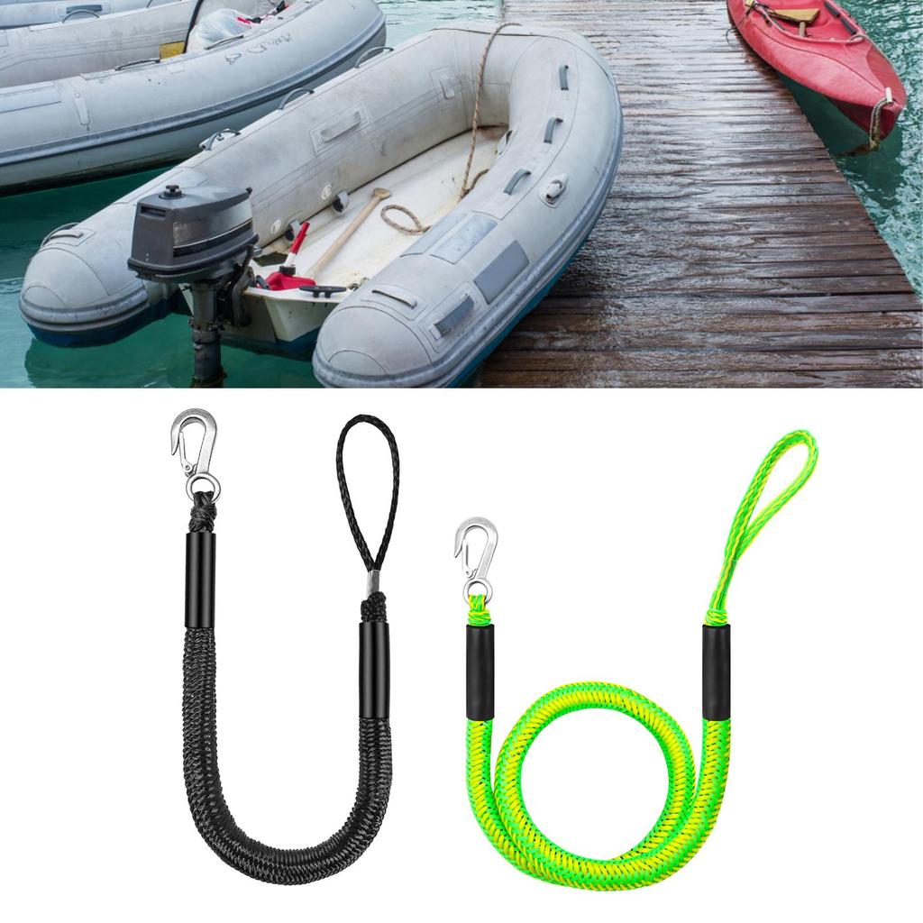 2 Stück Anker Bungee Dockleine Zubehör Premium für Kajak Ponton