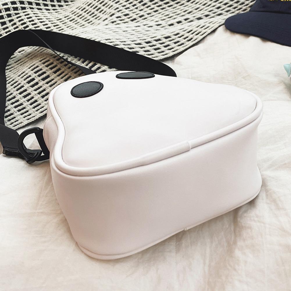 Ghost Funny Leather Shoulder Bag Lovely Fun Devil Fashion Crossbody Handbags Small Portable Casual Satchel Bag Zipper for Travel