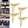 4x Heavy Duty Iron Triangle Furniture Legs Loveseat Couch Leg Modern Style Replacement Legs for Dresser, TV Cupboard, Furniture,