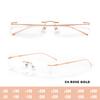 O-Q CLUB Ultra-light Titanium Reading Eyeglass Frames Men Fashion Simple Rimless Myopia Glasses Customized Prescription Glasses