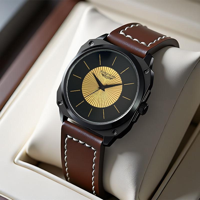 JYL Men's Watch Business Waterproof Cross-border Leather Strap