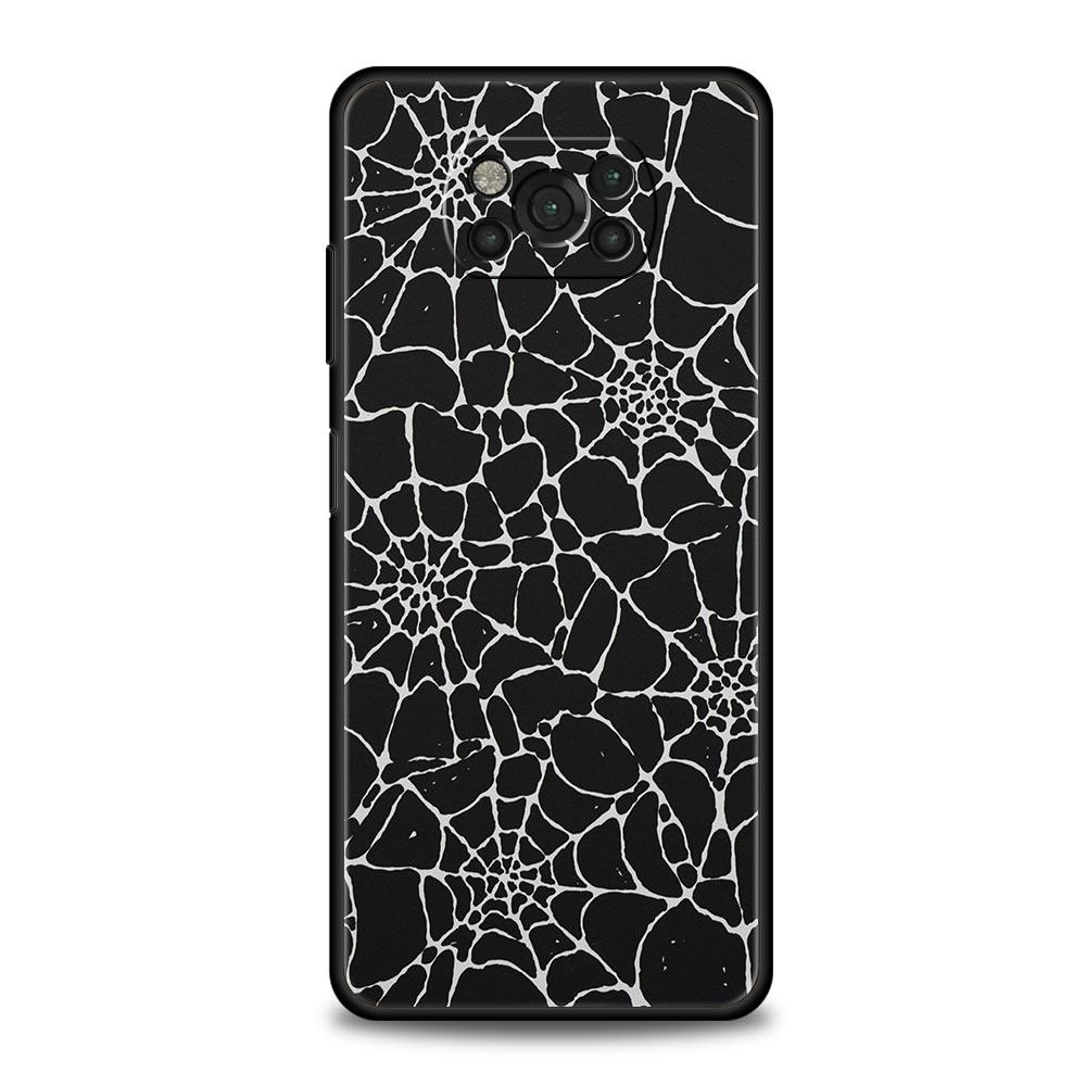 Spider Web Phone Case for Xiaomi Poco F7 F6 F5 F4 F3 X6 X5 X4 X3 NFC F7 Ultra M4 C51 C55 GT 5G Soft TPU Cover Fundas Capas Bags