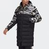 adidas Manchester United Embroidered Mid-Length Windproof and Warm Hooded Down Jacket Men Jacket Black FR3867