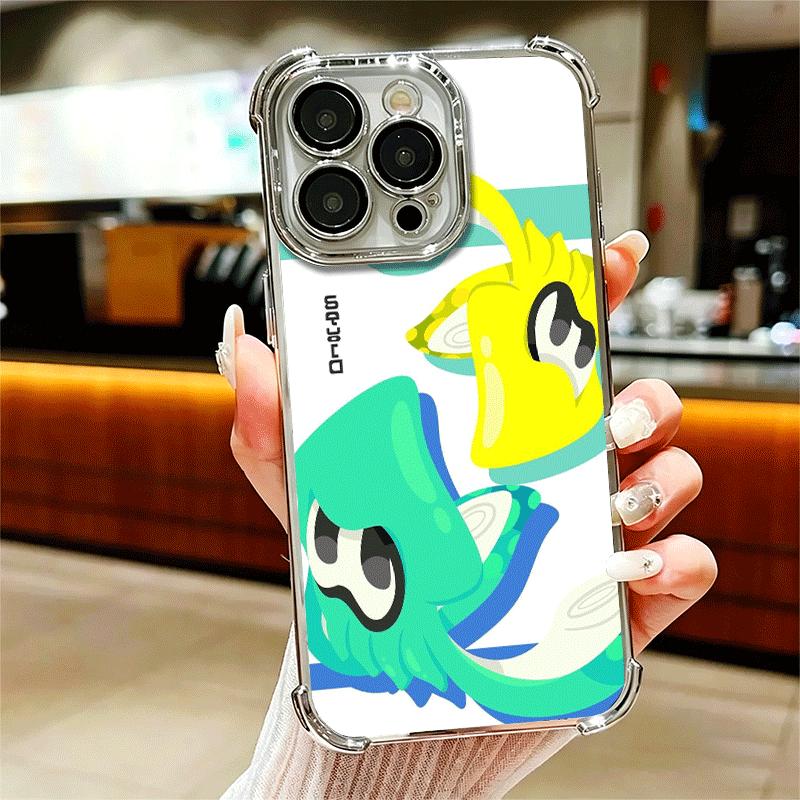 

Игровой чехол для телефона S-Splatoons с покрытием для iPhone 16 17 Pro Max Air 16E 14 15 Plus 12 13 Mini, противоударный чехол с подушкой безопасности iPhone 14 ProMax