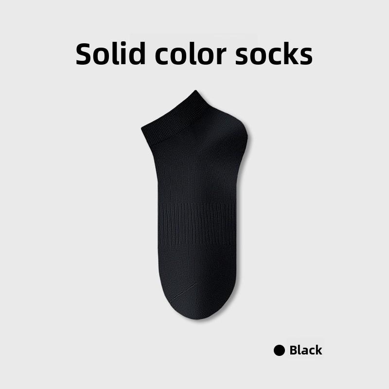 Male Spring and Autumn Pure Cotton Sports 10A Antibacterial Deodorant Sweat Absorbing Short Tube Socks