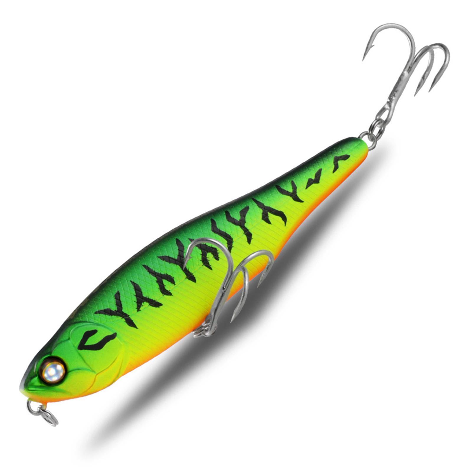 

10cm 12.8g Topwater Pencil Popper Fishing Lure Walk The Dog Artificial Baits with Treble Hook Hard Bait for Bass Trout P