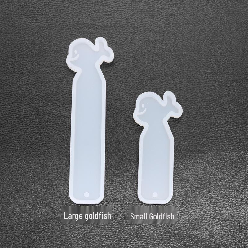DIY Epoxy Crystal Fish Tail Bookmark Mold - Cute UV Resin Ruler & Mirror Mold for Jewelry