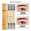 Ultra-Fine 3D Smudge-Proof Double-Ended Eyebrow Pencil with Triangle Tip