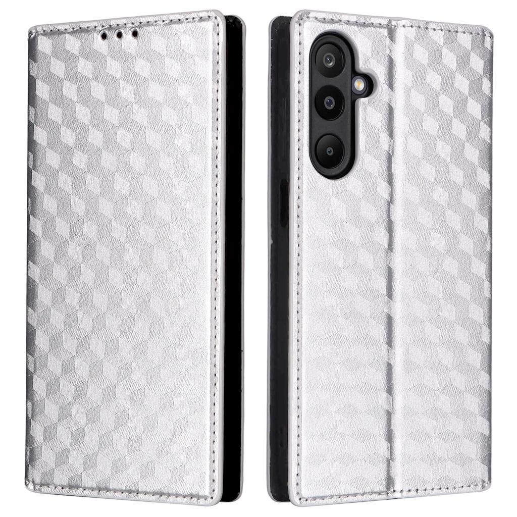For Samsung Galaxy M16 5G/F16 5G Case Wallet Rhombus Imprinted Leather Phone Cover