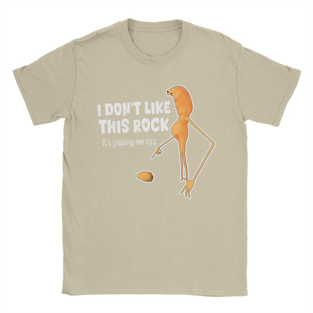 Men Marcus The Worm I Don't Like This Rock T Shirts  100% Cotton Clothes Humorous Short Sleeve Round Neck Tees Unique T-Shirt