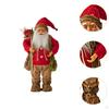 Festive Santa Claus Doll Traditional Christmas Decor Ornament for Home