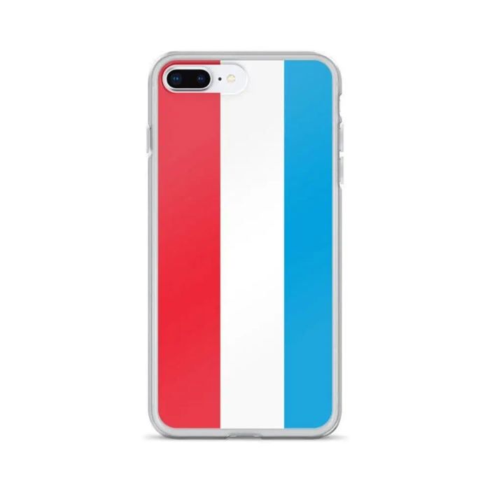 Funda iPhone - Drapeau Luxemburgo - iPhone 8 Plus - Souple - Multicolore - Verticale
