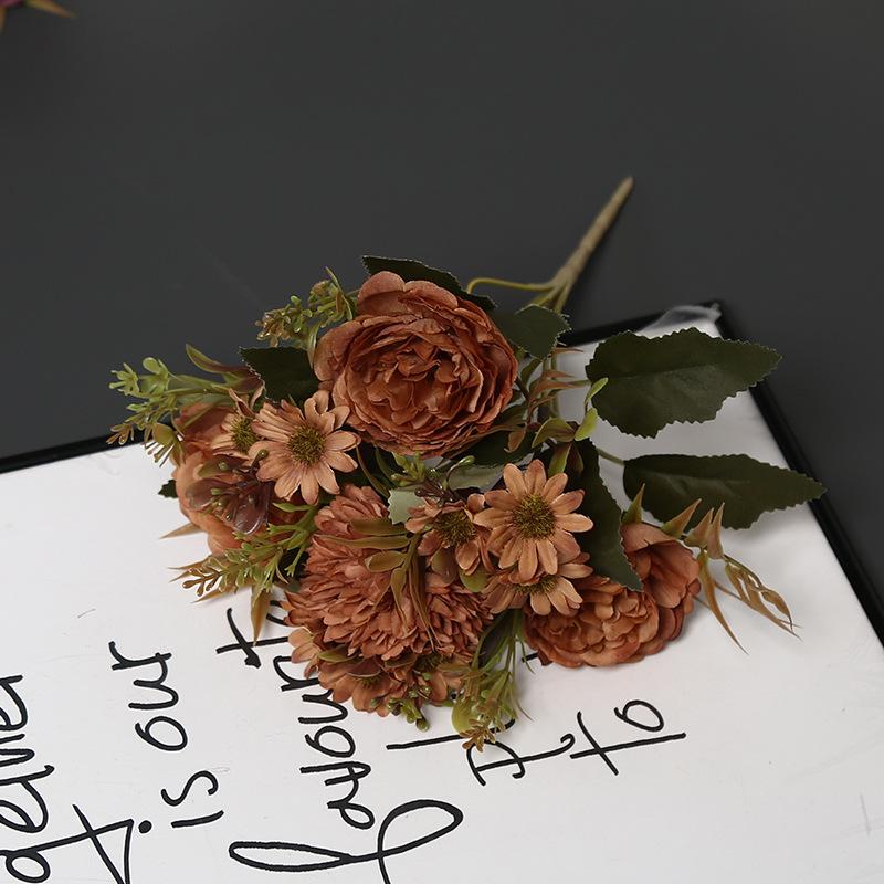 European Style Peony Artificial Flowers for Home, Wedding, and Photography Decoration