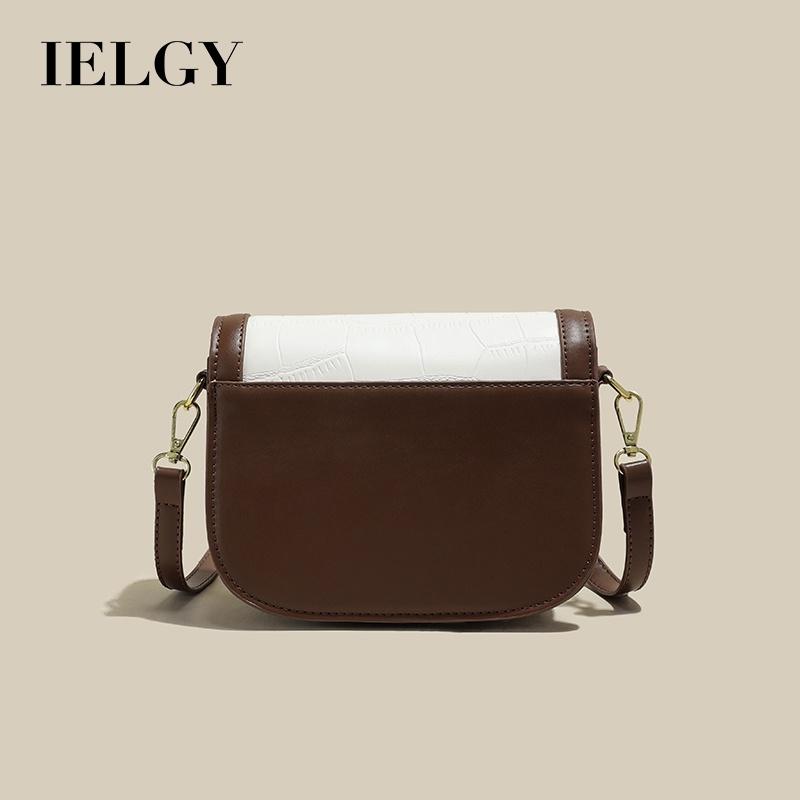 IELGY Fashionable Stone Pattern Saddle Lock Shoulder Bag For Women - New For