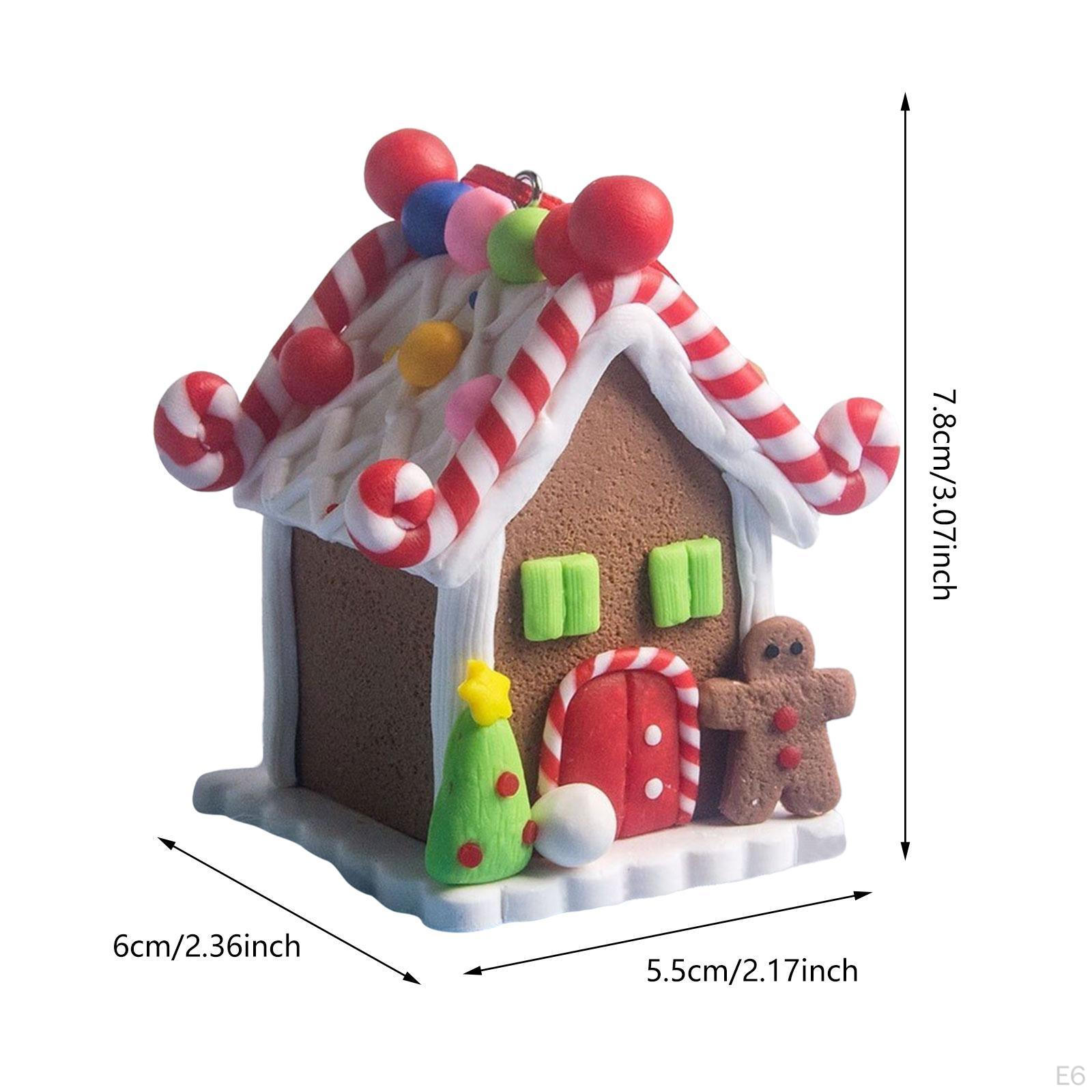Рождественские украшения Пряничный домик Украшение Праздничные принадлежности Подвеска — фото 5