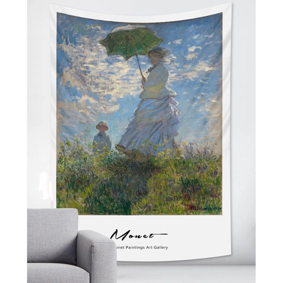 Tapestry, a French impressionist painting by Claude Monet 75x100