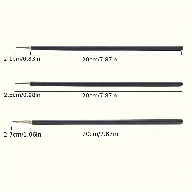 Traditional Chinese Mouse Whiskers Calligraphy Brush Fine Bristle for Writing Ink Painting Art Class Beginner Practice