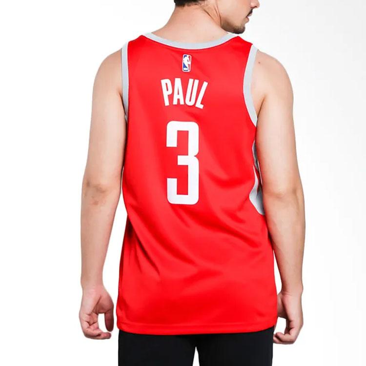 Nike NBA Chris Paul Swingman Jersey, Houston Rockets, Basketball Vest Men Tops Red 864477-661