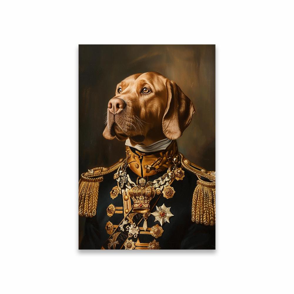 Custom Regal Portrait from Photo Prints King Dog Cat Royal Pet Canvas Painting Renaissance Animal Poster Personalized Gift De