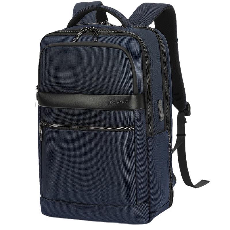Men's Business Travel Laptop Backpack with Trolley Sleeve