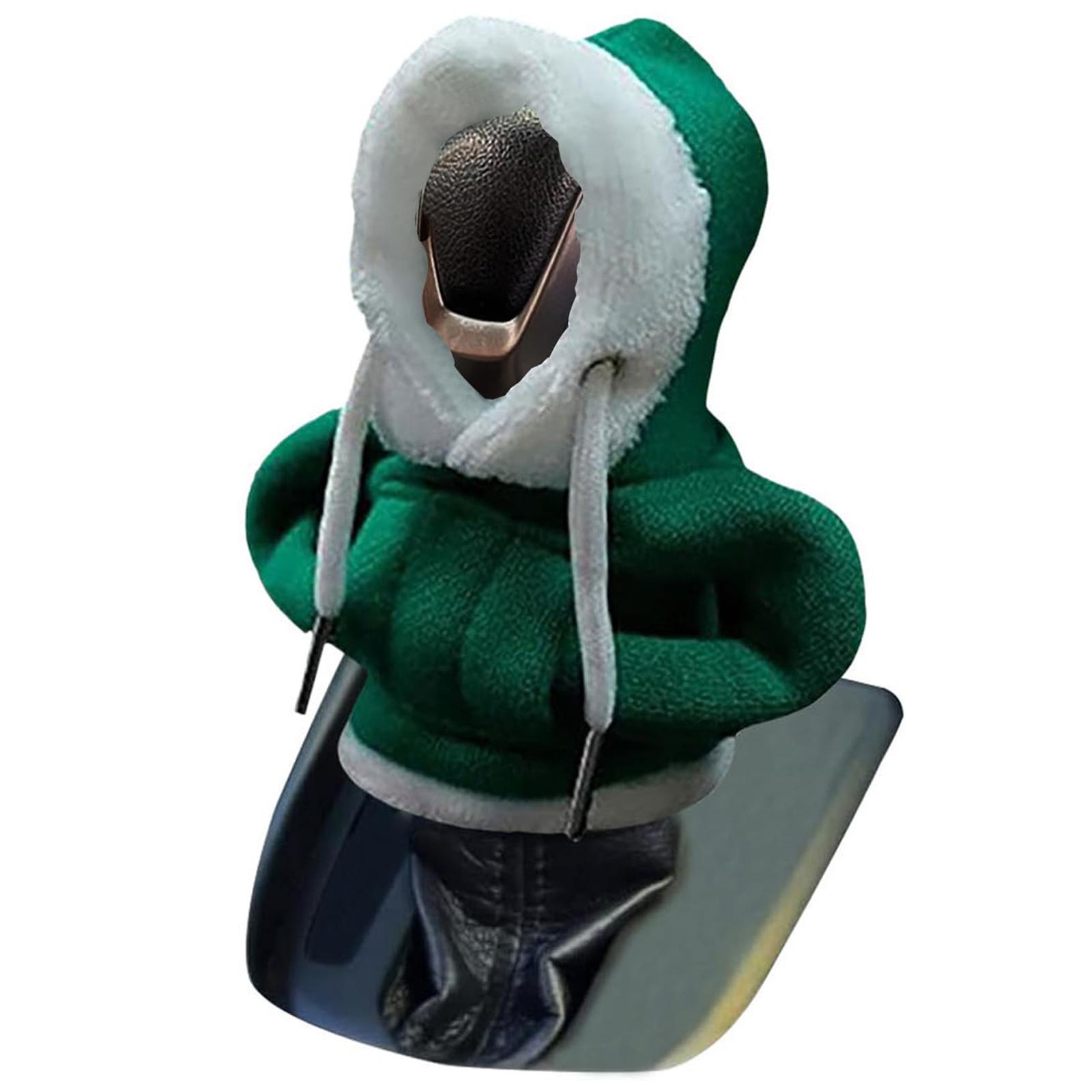 

Christmas Style Hoodie Design Car Shift Knob Cover Vehicle Gear Shift Lever Decoration Green