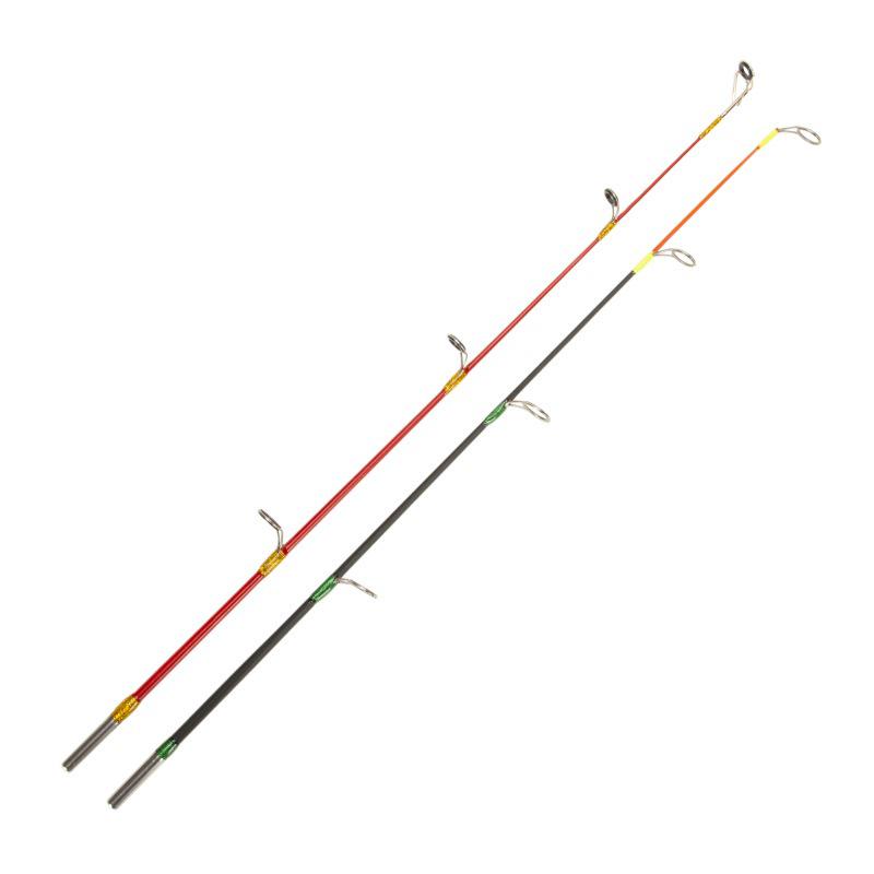 2-Section Dual-Flex Winter Fishing Rod - Solid Carbon, Soft/Hard Flexibility, Perfect for Ice and Shrimp Fishing