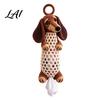 Seasonal Craft Kits Crochet Animal Bag Holder DIY Kit Hanging Plastic Make Easy Patterns Cute Raccoon Highland Cow Organizer for Home Kitchen Decor,