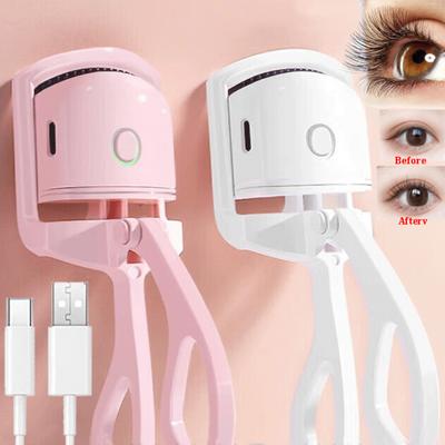 Electric Heated Eyelash Curler Eyelashes Curls Thermal Eyelash Curler Temperature Control Charging Mini Long Lasting Makeup Tool