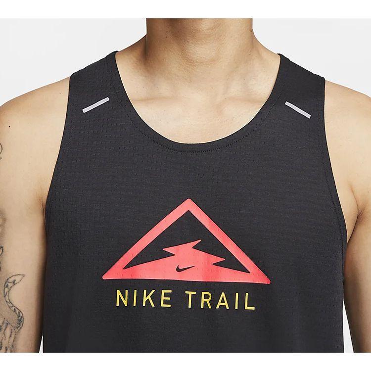 Nike Rise 365 Trail Dri-Fit Koszulka do biegania Męskie Góry Czarne CT7371-010