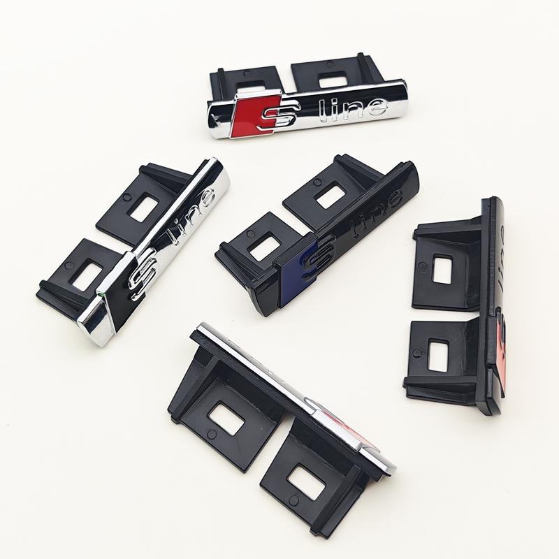 3D Metal Logo  Emblem Car Fender Side Sticker Front Grill Badge For  A3 A4 A5 A6 A7 S3 S4 S5 S6 TT  Accessories