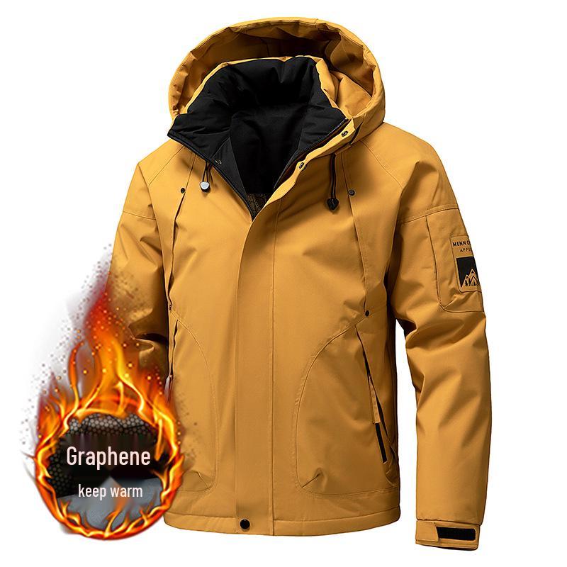 Winterjacke für Herren 2025: Dicke Baumwolljacke mit Kapuze – Warme, lockere und winddichte Oberbekleidung