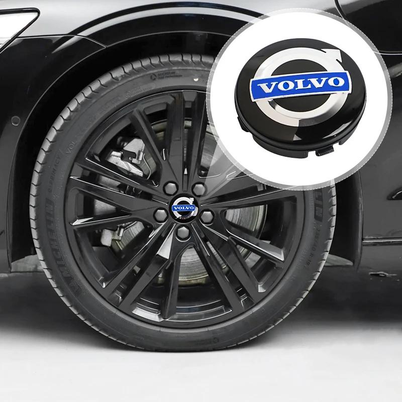 4 Pezzi Coprimozzi Centrali per Ruote Auto Coprimozzo Emblema Accessori Auto Per Volvo XC90 XC60 V50 S60 V70 V60 V40 S90 olestar AWD XC40 S80 T6