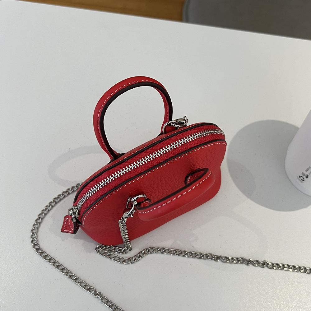 2025 Super Mini Women Crossbody Bags Genuine Leather Handbag Small Chains Shoulder Bag For Ladies First Layer Of Cowhide Shell Bag