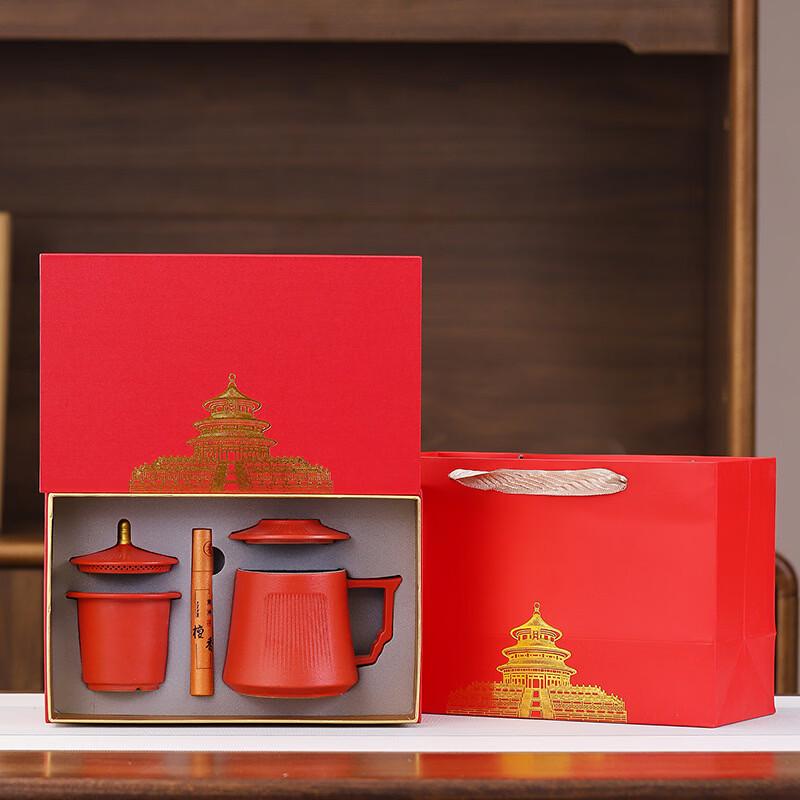 Forbidden City Cultural Creative Ceramic Mug Gift Set Mug with Incense