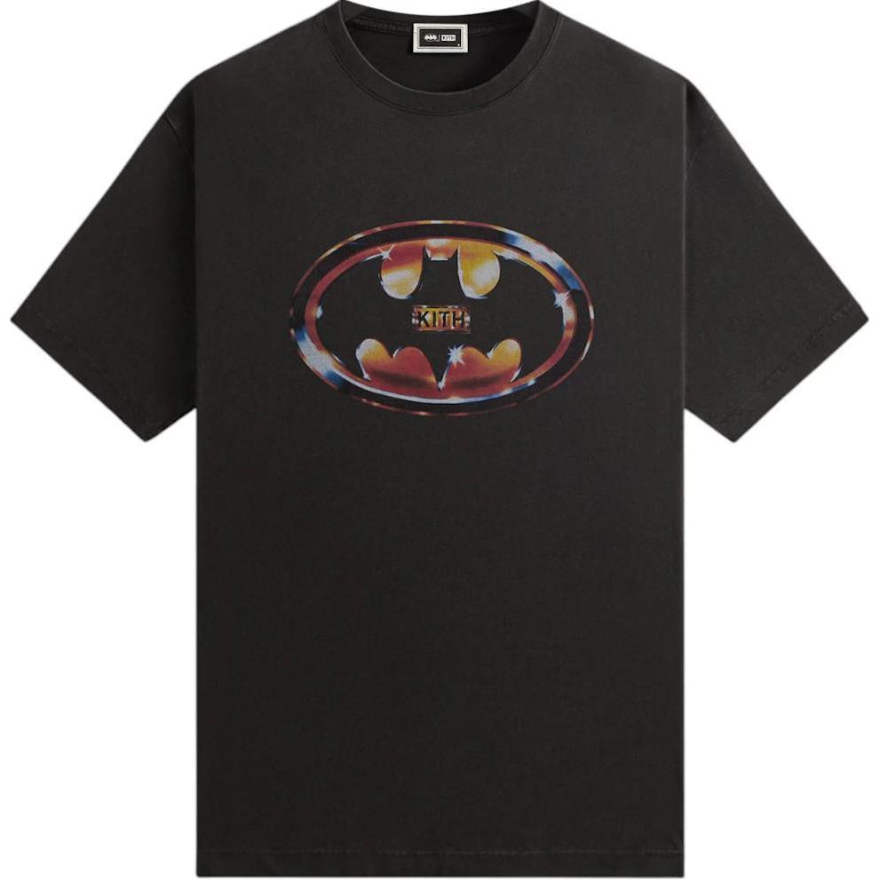 

Kith X Batman Logo Vintage Tee Black Мужские топы KHM032794-001 L