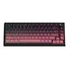 Custom Three-Mode Mechanical Keyboard: Wireless Bluetooth, Gaming & E-Sports with Side-Engraved Keycaps, Tri-Color Design & Control Knob.