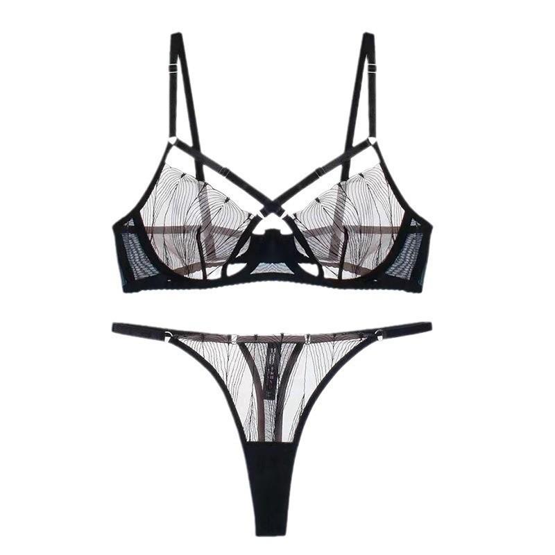 Sex Suit Sexy Sex Cross-strap Breast Lace Small Anti-sagging Suit
