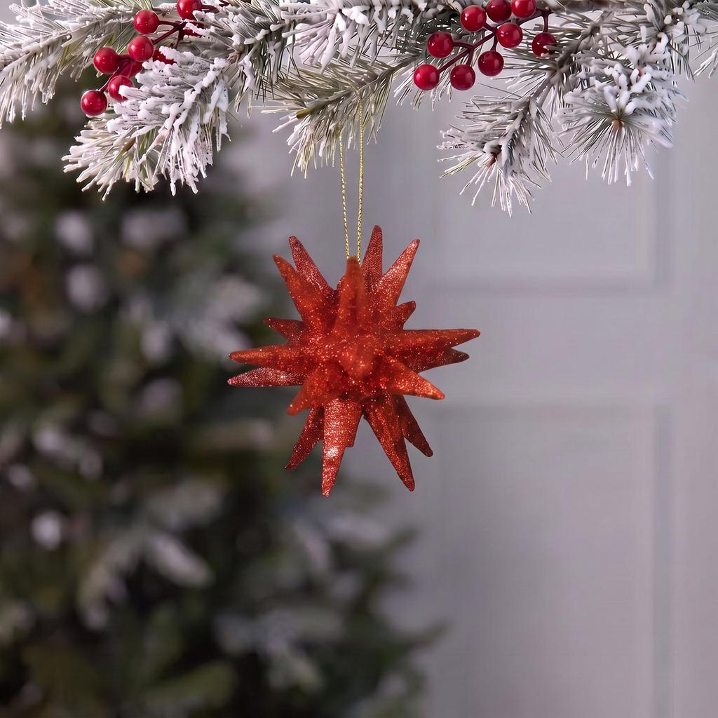 Champagne Exploding Star Pendant Ornament for Christmas Tree Decoration (2026)