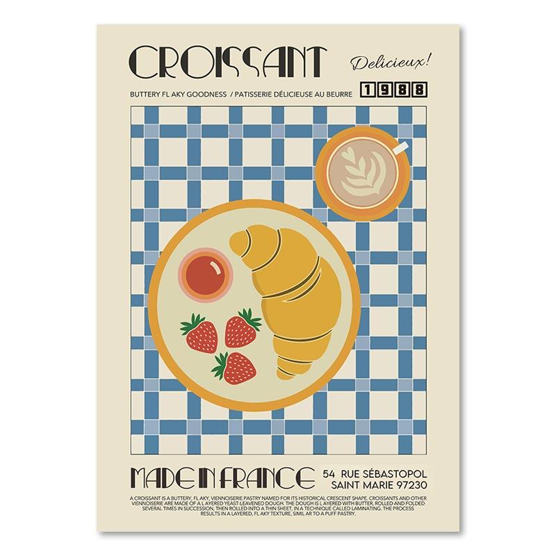 Funny Sushi Ramen Wall Art Canvas Painting Nordic Mojito Posters and Prints Banana Split Pictures for Kitchen Dinning Room Decor