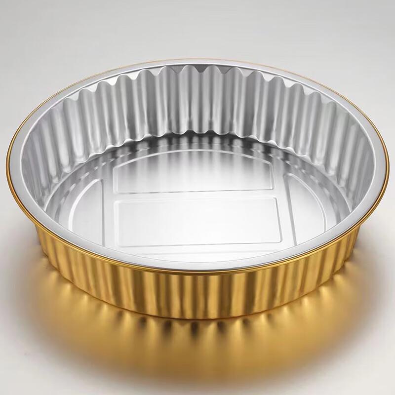Fangcaodi Одноразовые круглые формы из алюминиевой фольги с крышками