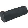 Plain Round Pencil Case WAYTEX 931280 - 21cm Diameter 7.5cm Plain Black Textile